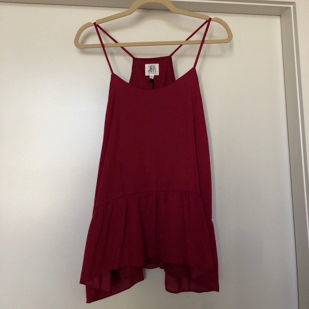Crimson racer back tank